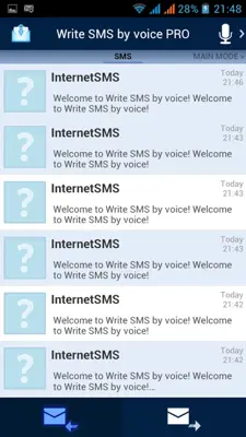 Write SMS by voice android App screenshot 3
